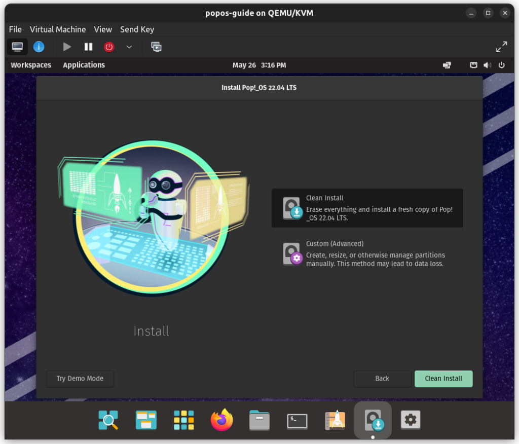 clean install