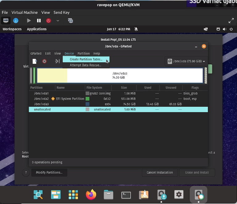 modify partition