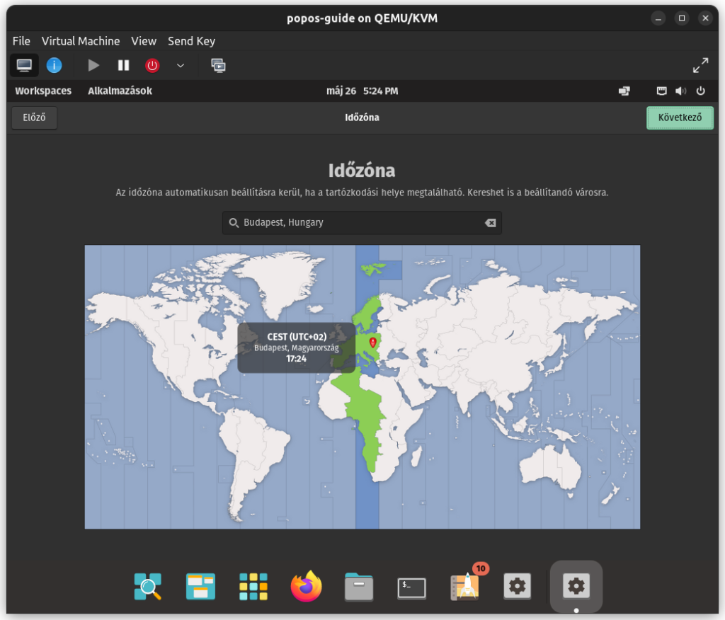 PopOS 22.04 Linux telepítés útmutató Idozona-1024x876