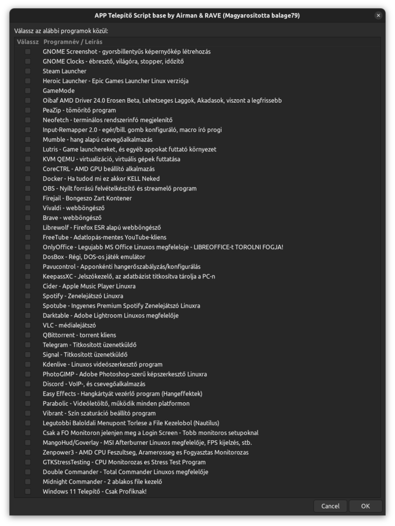 programok